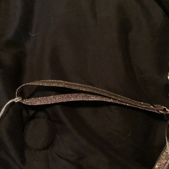 NWT rose gold sparkle evening clutch with long handle - Picture 4 of 5